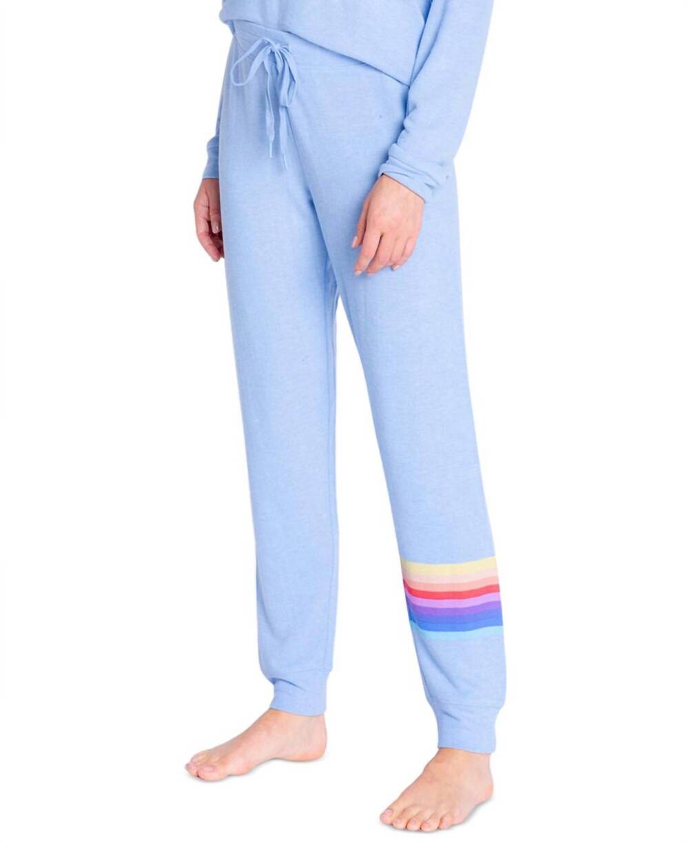 NEW INSOMNIAX butter jersey jogger pajama pants in heather blue